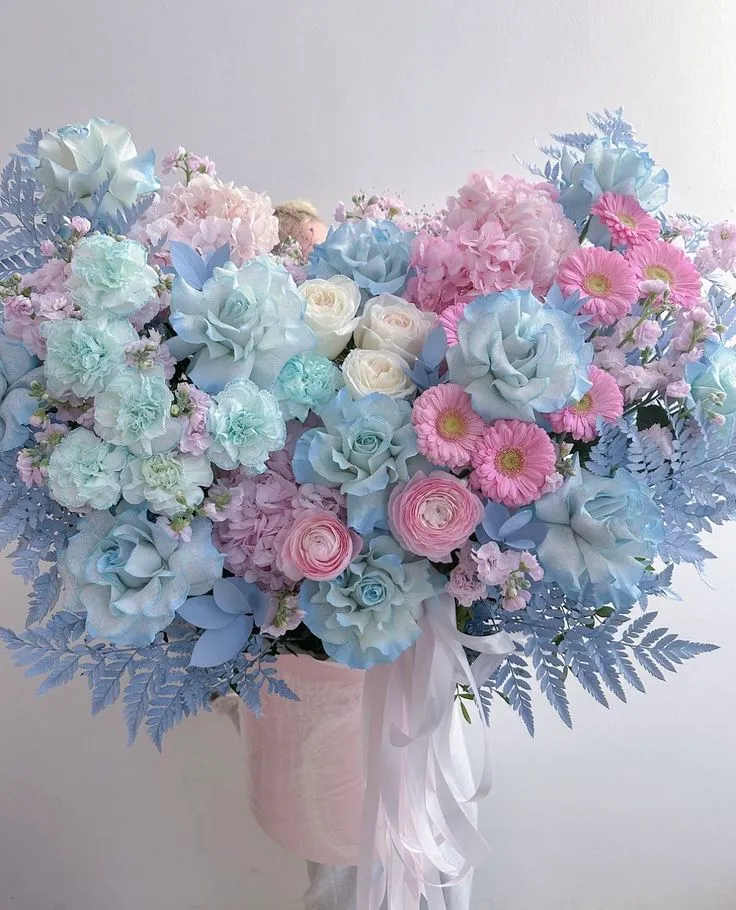 Arreglo Rosa y Azul